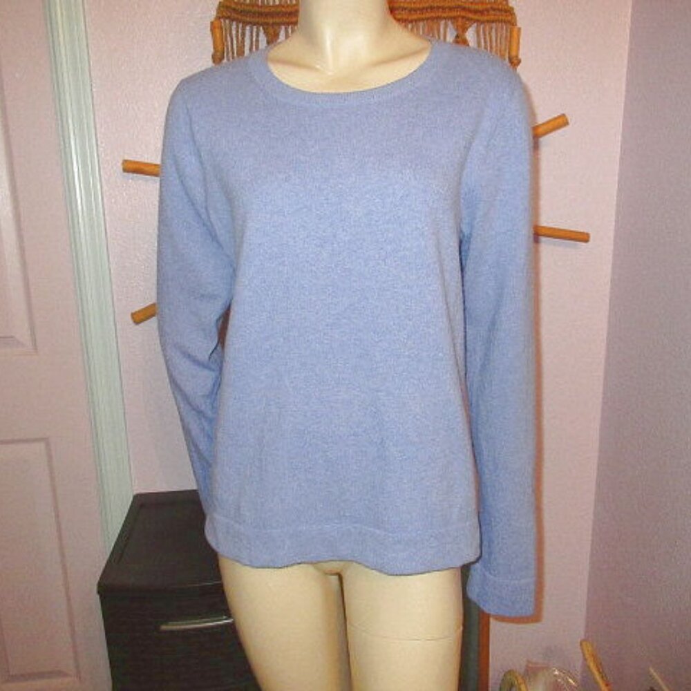 J Crew Women Teddie Sweater Size L Ribbed Pullover Merino Wool Blend Lightweight